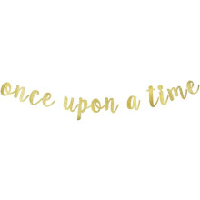 Gold Glitter Paper Banner for Baby Shower Wedding Party