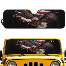 Windshield Sun Shade for Jeep Wrangler JL/JLU 2018-2024 and
