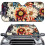 Dahlia Pattern Car Sun Shade UV Heat Blocking 1 Pack 1