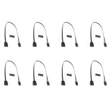 8X voor 4PIN RGB Naar Standaard ARGB 3-Pin 5V Adapter Connector RGB Kabel 25cm