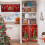 Christmas Kitchen Curtains Set Red Wreath Design 36 Inch 2