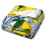 Lemon Blue Ceramic Tiles Throw Blanket 50x40 inches 2