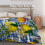 Lemon Blue Ceramic Tiles Throw Blanket 50x40 inches 5