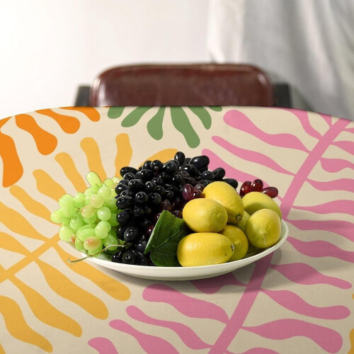 Τραπεζομάντιλο Boho Leaf από βαμβάκι 55x55 ίντσες 2