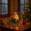Veilleuse Père Noël Décoration de chambre de Noël 4