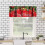 Red Christmas Snowflake Kitchen Valance 54x18 Inch 1 Panel 3