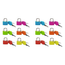 12Pcs Suitcase Locks with Keys,Small Luggage Padlocks Metal Padlocks Keyed Padlock for School Gym Classroom