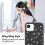 iPhone16e Glitter Stötsäkert Skal Svart TPU/PC 2