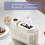 Vestitly countertop ice maker self-cleaning 8 cubes 4