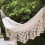 Double Macrame Hammock Canvas Swing Bed 2-Person 5
