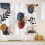 Boho Kitchen Curtains Navy Gold 27.5x36 inch Geometric 2