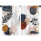 Boho Kitchen Curtains Navy Gold 27.5x36 inch Geometric 5