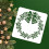 Christmas Wreath Stencil Plastic 11.8 Inch 7