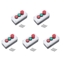 5X Arret D'Urgence NC NO Bouton Poussoir Momentane Rouge et Le Vert Passe 600V Station 10A