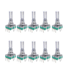(7 Broches 20 MM) 20 Pièces 360 Degrés EC11 Codeur Rotatif Commutateur de Code Potentiomètre Numérique avec Capuchons