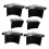 Pool Table Pocket Liners Black 6 Pieces 5