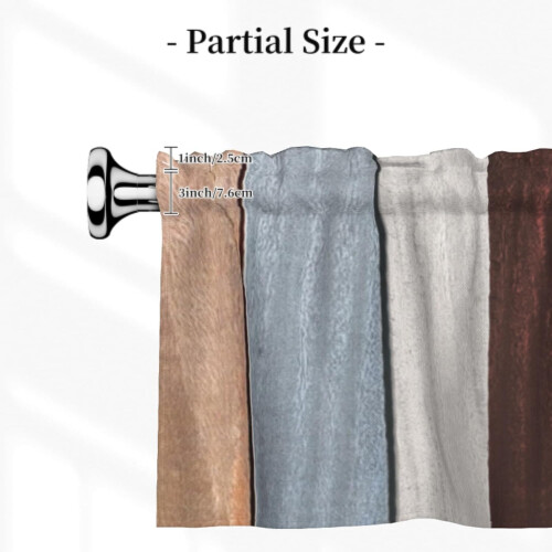 Rustic Wood Board Window Valance Vintage Brown Grey 54x18 2