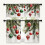 Christmas Kitchen Curtains White Branches Balls Theme 1