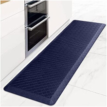 Kitchen Runner Rug Anti-Fatigue 17.3 x 60 in Blue