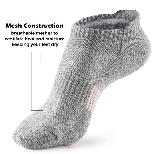 Women's Ankle Socks Running Cushioned 5-Pairs 1