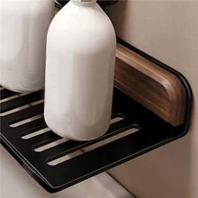 1PCS Bathroom Suction Cup Sink Shelf over Faucet Sink Rack Organizer Shelf Wall-Mounted No-Punch Storage Shelf A