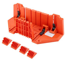 Plastic Mitering Box Pruning Saw Wood Cutting Hand Saw Hardware Tool 14inch Clamp Miter Box Wood Saw Miter Box