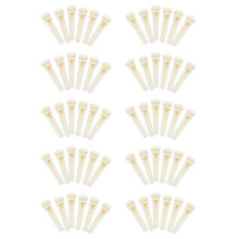 60Pcs Real Bone Material Acoustic Guitar Bridge Pins with Pearl Shell Dot