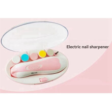 Electric Baby Nail File with Soft LED Lights, Nail Trimmer with 6 Grinding Pads.