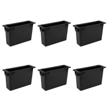 6X Boîte de Rangement de Tableau de Bord Radio Stéréo de Voiture Montage 1Din Pocket Kit Boîte de Rangement Accessoires Intérieur pour