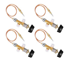 4X Low Pressure Gas LPG Fireplace Failure Safety Control Valve Kit Gas Heater Thermocouple Replacement 5/8-18UNF