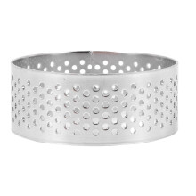 Paquet de 80 Anneaux Ă en Acier Inoxydable de 5 cm, Anneau de Mousse de Gâteau PerforĂ© RĂ©sistant Ă la Chaleur, Outils de Beignet de Cuisson Ă