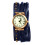 Women's Analog Quartz Watch with Leather Double Wrap Strap 1