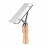 Dog Undercoat Rake with Wood Handle and Steel Teeth 1