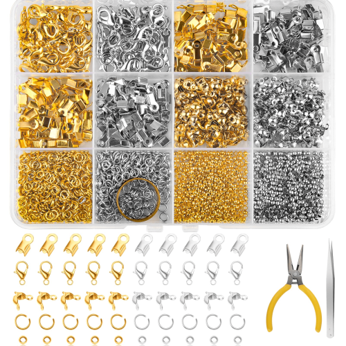 Bracelet Clasp Set with Lobster Clasps and Tools 1273 Pieces