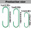 C-Shaped Christmas Ornament Hooks Green 100 Pcs 2