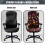 Housse de chaise de bureau extensible à motif dessin animé L 4