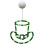 LED St. Patrick's Day lichtbuis groene hoed 18,5 inch 2