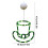 LED St. Patrick's Day lichtbuis groene hoed 18,5 inch 3