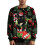 Men's Christmas Cat Raglan Top Polyester M Green 1