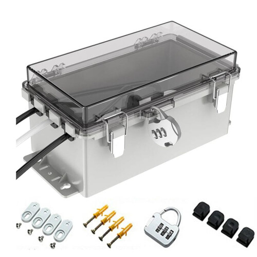 Capa para Extensão Externa, 9x5x4,3 Polegadas IP66, À Prova D'Água, para Tomada de Caixa Elétrica Externa