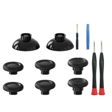 1Set Black 3D Joystick Caps for 5 PS5 DualSense Controller Thumbstick Analog Thumb Sticks Grip Cover