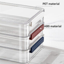 A4 Caixa de Armazenamento Transparente Portátil de Plástico para Documentos, Papelaria, Estojo para Armazenamento de Joias, Material Escolar, Casa e