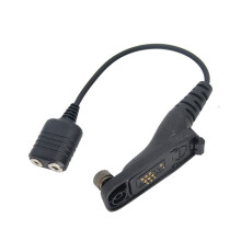 Audio Adapter for XiR P8268 P8668 P8620 Walkie Headphone Conversion Cable to K-Type 2-Pin Earphone