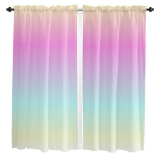 Gradient Curtains Pink Blue Purple Yellow for Living Room