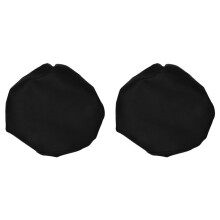 2X Black Leather Center Console Lid Armrest Box Cover Trim for Land Prado 150 2010-2018 Accessories