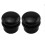 Black Single Flared Ear Plug Tunnel Natural Stone Mushroom 1