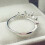925 Silver Crystal Crown Ring Women Size 5-10 3