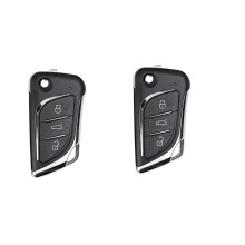 2X für Xhorse XKLKS0EN Universal-Kabelfernbedienung Schlüsselanhänger 3 Tasten für Style für VVDI Key Tool