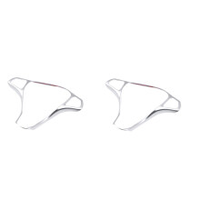 2X Car Steering Wheel Button Frame Decoration Cover Sticlers Trim for C Class W205 E Class W213 GLC X253