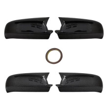 1Pair Car Rearview Side Mirror Cover Sticker Wing Cap Exterior Door Case Trim for 4 MK4 1998-2002 A